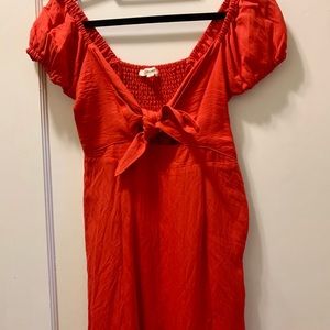 COTTON CANDY LA Red Tie Front Dress Size Medium
